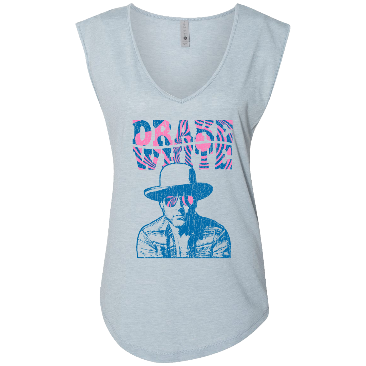 Trippy Ladies Blue Tank